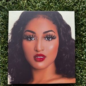 Bold Red and Black Lashes Makeup